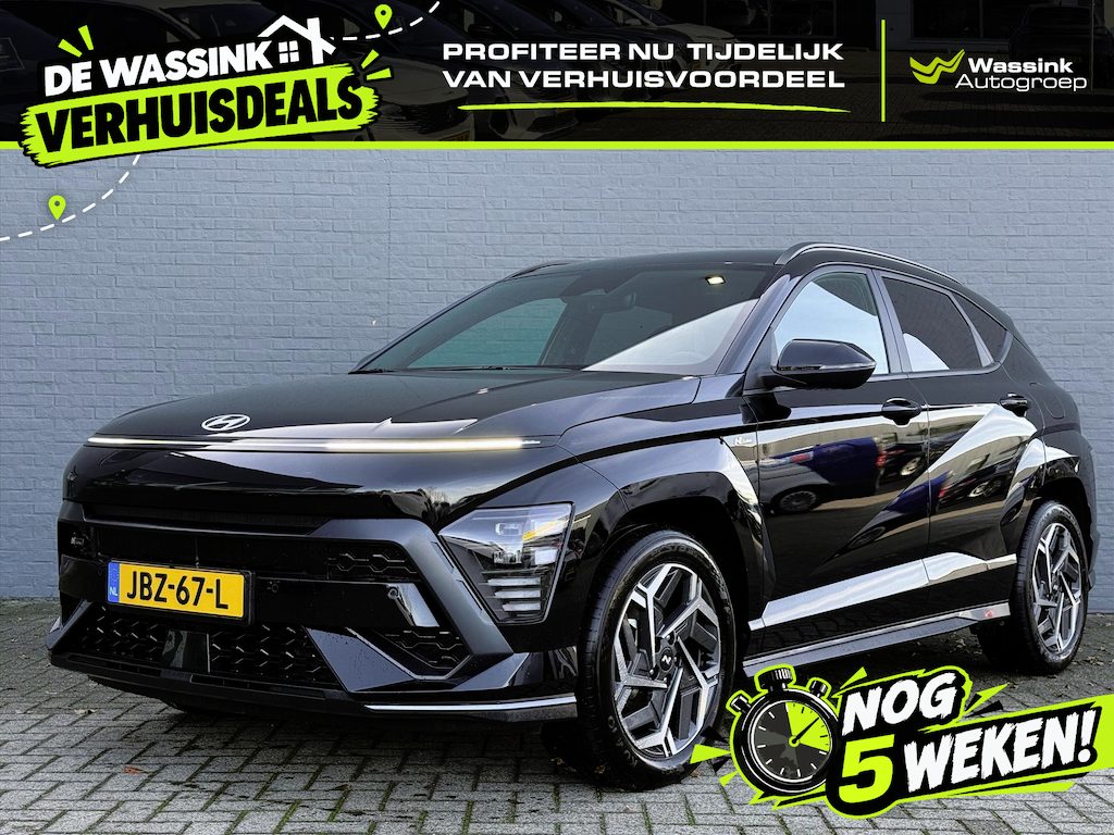 Hyundai Kona 1.6 GDI HEV 141pk DCT N-Line Edition | | Navigatie | Adaptive Cruise Control | Climate Control | 18 Inch Lichtmetalen Velgen