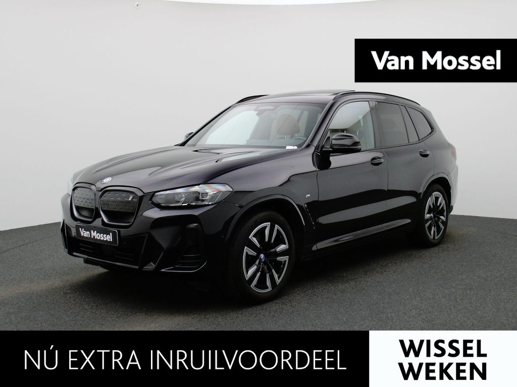 BMW iX3 Executive | 97% SOH | M-SPORT | TREKHAAK | PANORAMA- SCHUIFDAK | LEER | ACHTERUITRIJCAMERA | STOELVERWARMING | SPORTSTOELEN