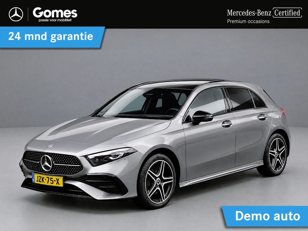 Mercedes-Benz A-klasse 250 e AMG Line | Trekhaak Wegklapbaar | Panoramadak | Burmester | Night Pakket | 360° Camera | Memory Pakket | Sfeerverlichting | Stoelverwarming | Head-up Display | Dodehoekassistentie | Multibeam LED | Keyless-GO