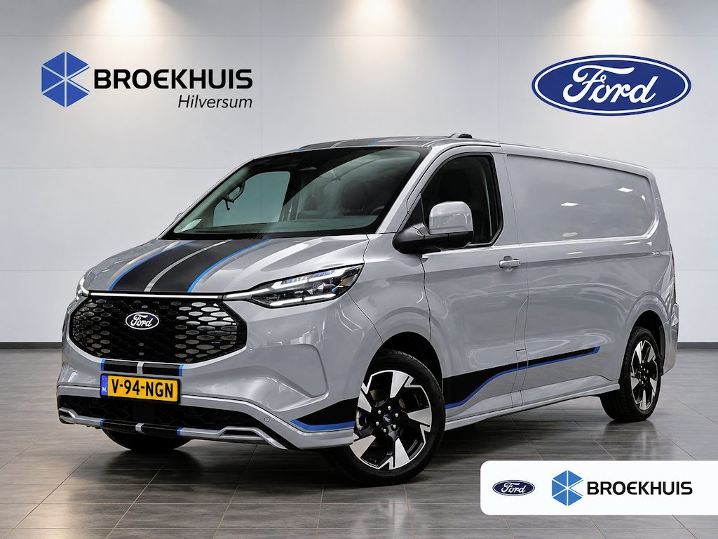 Ford E-Transit Cust. 340 L2H1 Sport 71 kWh | Elekt. Trekhaak | Adaptive Cruise | Dodehoek Detectie | Stoel / Stuurverwarming