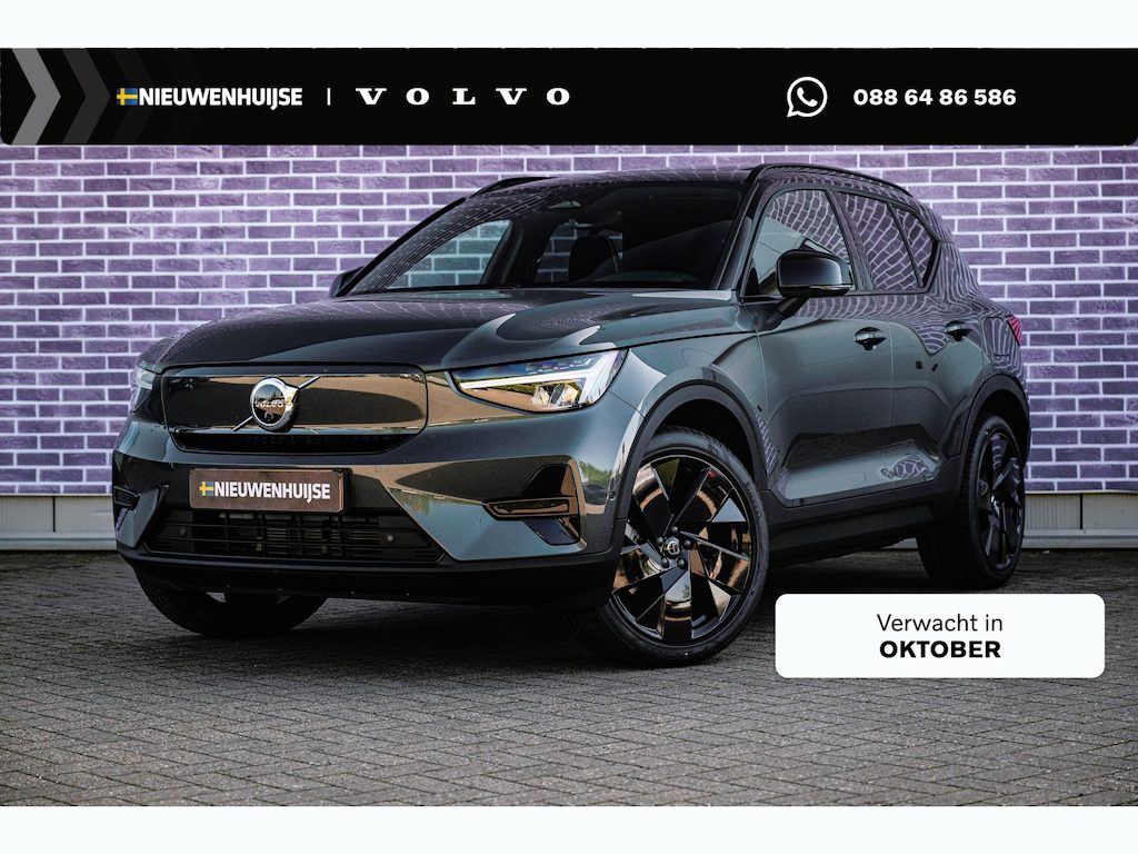 Volvo EX40 Single Motor Extended Range Ultra 82 kWh Black Edition | Getint glas | Nubuck | Panoramadak | Harman/Kardon | Stoelverwarming voor + achter | Keyless | 20" Velgen |