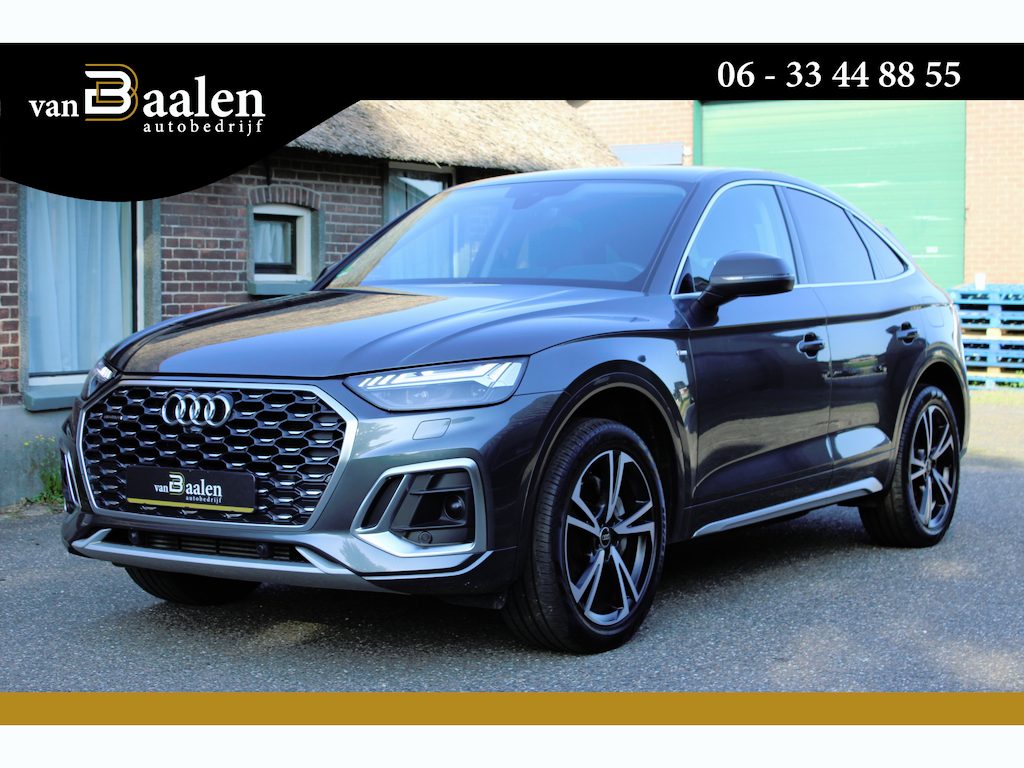 Audi Q5 Sportback 55 TFSI e S edition SOh 92,9% S-LINE LEER NAVI HUD TREKHAAK 90000KM!!!