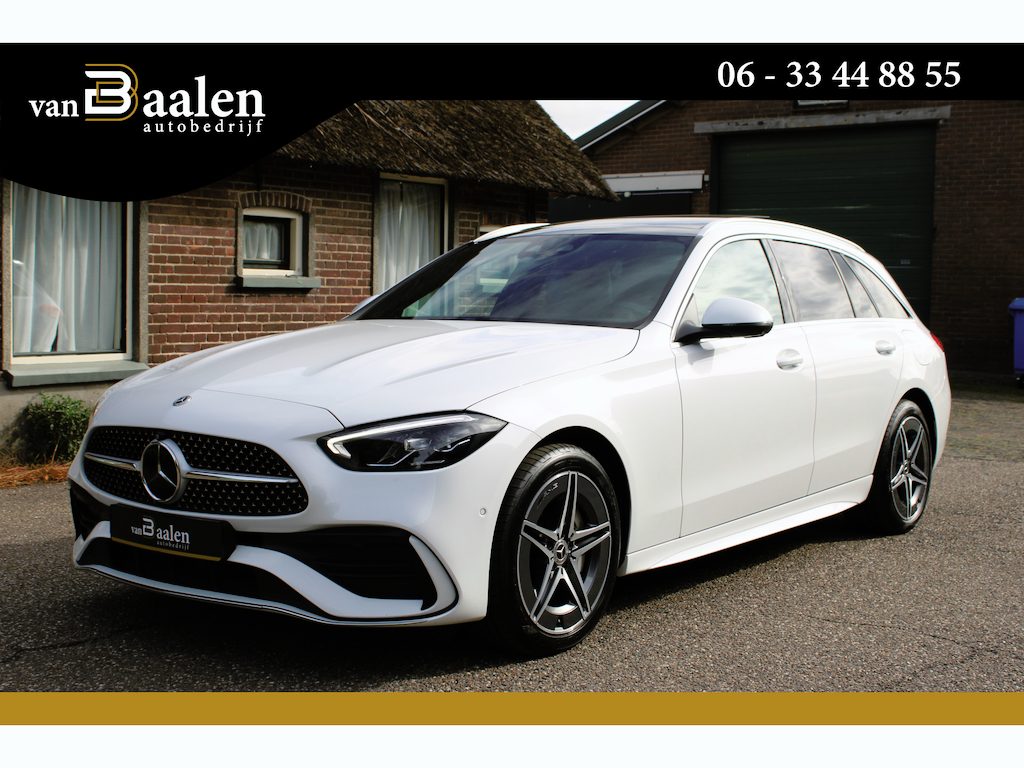 Mercedes-Benz C-klasse Estate 300 e AMG Line SOh 94.5% PANO MASSAGE LEER VOLL!! 103000KM!!!