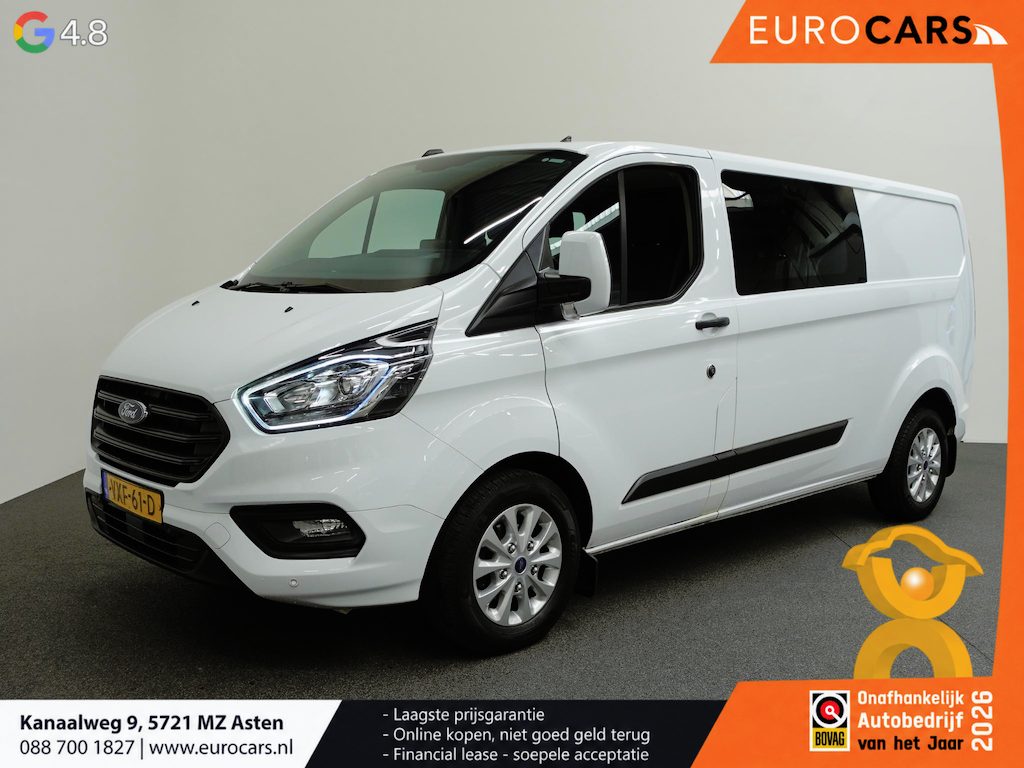 Ford Transit Custom L2H1 Trend Automaat Dubbele cabine Navigatie Trekhaak Cruise Control Parkeersensoren Airco Bluetooth Apple carplay Android auto Euro 6