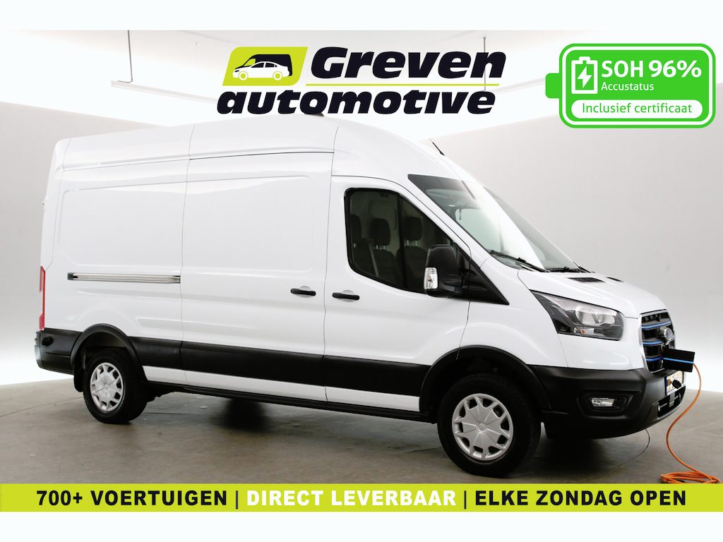 Ford E-Transit L3H3 68 kWh | Snelladen | SOH 96% | Clima | Camera | 3 Zits | Carplay | Cruise | Navi | Parkeersens.