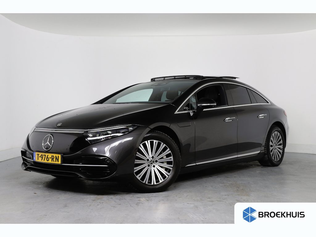Mercedes-Benz EQS 450+ Business Line 108 kWh | Open Dak | Luxe Leder | Memory Zetels | Burmester | Massage | HUD | LED | BLIS | 360 Camera | Stoelverwarming/Koeling | Navi | Clima