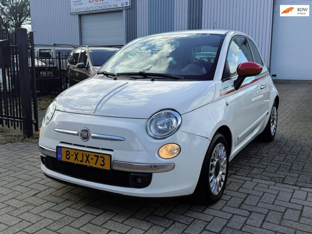 Fiat 500 1.4-16V 100PK Navi Clima Leder Topstaat!!