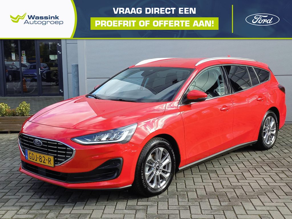 Ford Focus Wagon 1.0T Hybride 155pk Titanium Automaat | Climate control | Navigatie | Lm velgen | Apple/Android | Parkeersensoren v+a