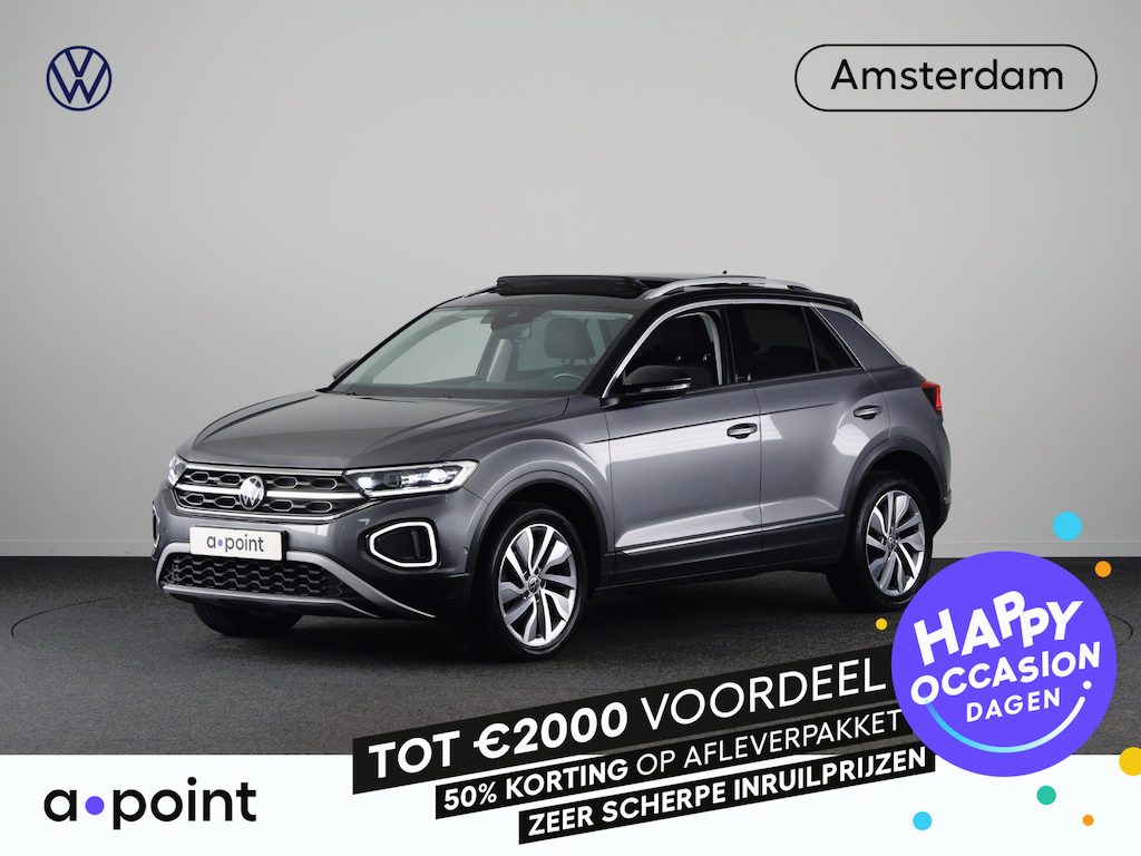 Volkswagen T-Roc 1.5 TSI Style 150 pk Automaat (DSG) | Navigatie | Panoramadak | Parkeersensoren (Park assist) | Achteruitrijcamera | Adaptieve cruise control | Stoelverwarming | Apple carplay / Android auto |