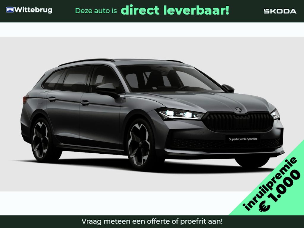 Skoda Superb Combi 1.5 TSI PHEV Sportline Business Panoramadak / Trekhaak / Canton / 19 inch