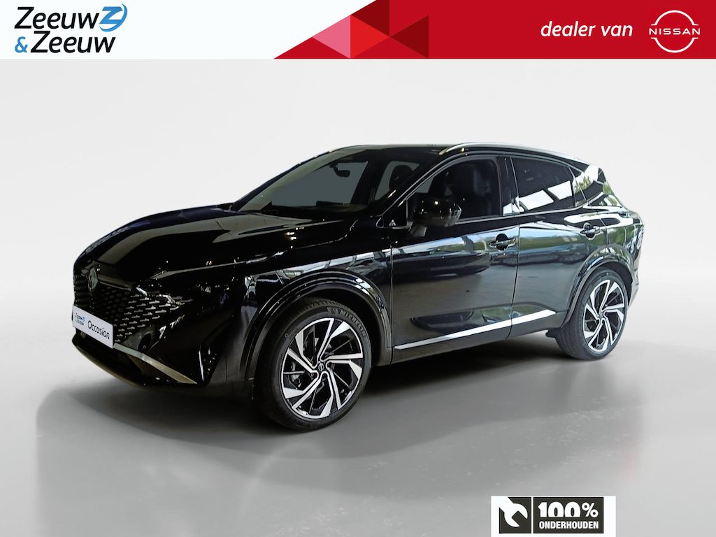 Nissan Qashqai 1.3 MHEV Xtronic Tekna Plus | Nappa lederen bekleding | 1800kg trekgewicht | Cold pakket | 20inch wielen | Stoelgeheugen | Apple carplay & Android auto| Pro-pilot | Navigatie | Head-up display |