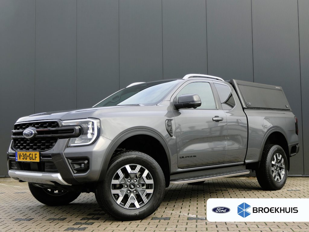 Ford Ranger 2.0 Super Cab EcoBlue Wildtrak | Hardtop | Trekhaak | 360 Camera | Adaptive Cruise | BLIS | Navigatie | Stoelverwarming