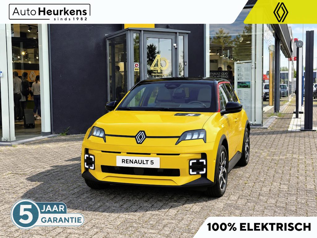 Renault R5 Techno 120 pk Urban Range l Vierseizoenenbanden l Pack Winter l Pack Advanced Driving Assist l Verlenging Connected Services 2 jaar