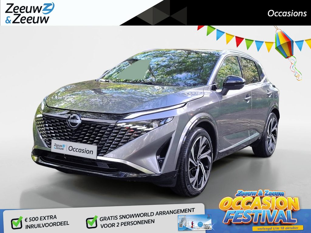 Nissan Qashqai 1.3 MHEV Xtronic Tekna Plus | RONDOM CAMERA | CARPLAY | STOEL, STUUR EN VOORRUITVERWARMING | PANO DAK |