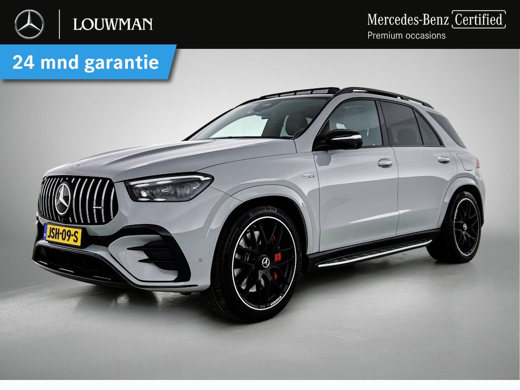 Mercedes-Benz GLE AMG 53 Hybrid 4MATIC+ Premium Plus Alpine grijs | Head Up display | Alarm klasse 3 + 5 | 21 inch multispaaks | Airmatic Alpine grijs | Head Up display | Alarm klasse 3 + 5 | 21 inch multispaaks | Airmatic