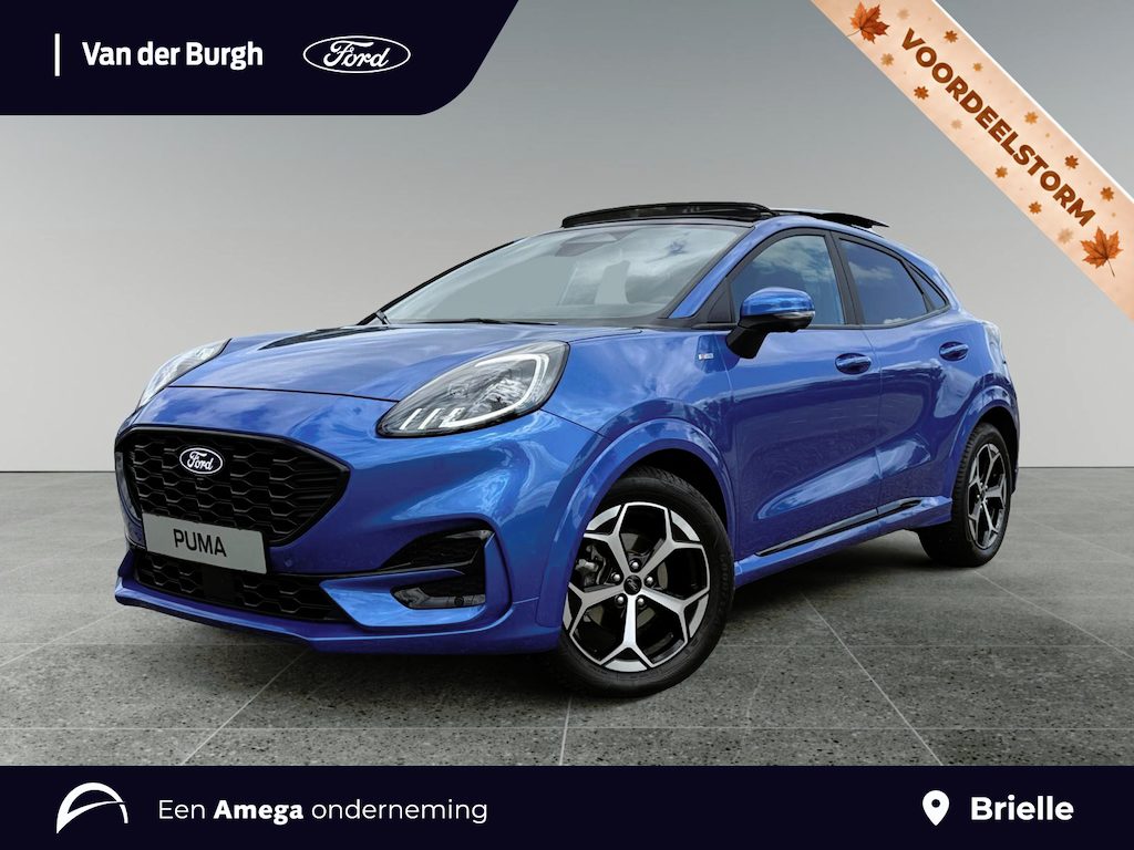 Ford Puma ST-Line 1.0 EcoBoost Hybrid 125PK Powershift | Winter Pack | Panorama Dak | Driver Assistance Pack | Afneembare Trekhaak | All Season Banden |
