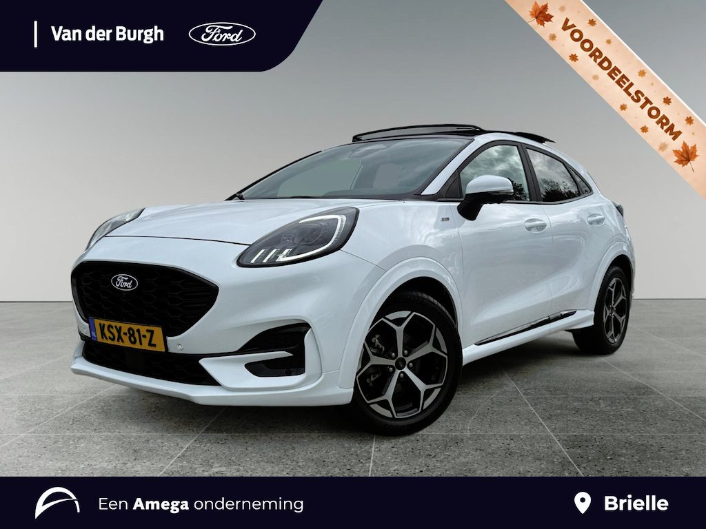 Ford Puma ST-Line 1.0 ECOboost Hybrid 125pk PowerShift | automaat | afneembare trekhaak | panoramadak | Full Options