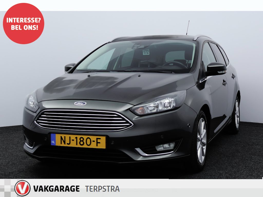 Ford Focus Wagon 1.0 Titanium/ Trekhaak/ Stuurverw/ Stoelverw/ Voorruitver/ Clima/ Navi/ Cruise/ Bluetooth/ Elek.Pakket/ PDC V+A.