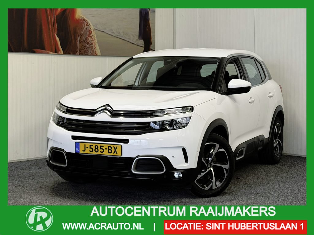 Citroën C5 Aircross 1.2 PURE TECH BUSINESS AUTOMAAT TREKHAAK NAVIGATIE CRUISE CONTROL BLUETOOTH TELEFOON APPLE CARPLAY/ANDROID KEYLESS GO RIJSTROOKSENSOREN ACHTERUITRIJCAMERA ZEER MOOI !!