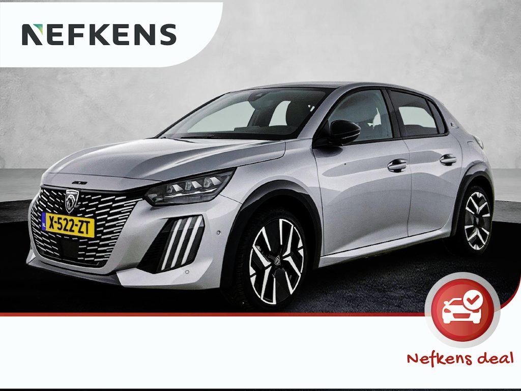 Peugeot e-208 156pk EV GT 51 kWh Automaat | Glazendak | Adaptieve Cruise Control | Camera Voor + Achter | Navigatie | Climate Control | 17"LMV | Full-LED | Keyless Entry/Start |