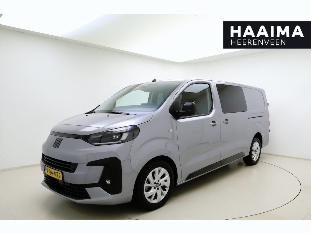 Fiat Scudo 2.0 Diesel 180pk Automaat S&S L3 Dubbele cabine | 2 Schuifdeuren | Navigatie | Trekhaak | Lederen bekleding | Stoelverwarming | Lichtmetalen velgen | LED verlichting | Laadruimte betimmering