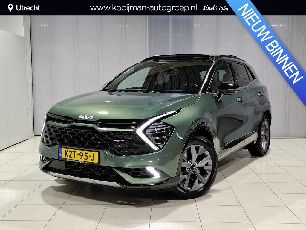 Kia Sportage 1.6 T-GDi Hybrid GT-Line Stoel en stuur verwarming, schuif kantel dak, Apple Carplay/Android Auto, navigatie, camera.