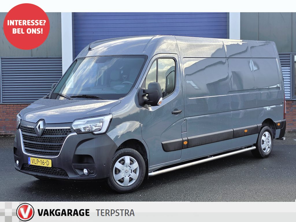 Renault Master T35 2.3 dCi 180 L3H2 Energy /Zij-schuifdeur rechts /3-Zitplaatsen /Camera /Android Auto /DAB+! /Navi /Climat /Cruise /Elek. pakket /Bluetooth /PDC V+A /Mistlampen.
