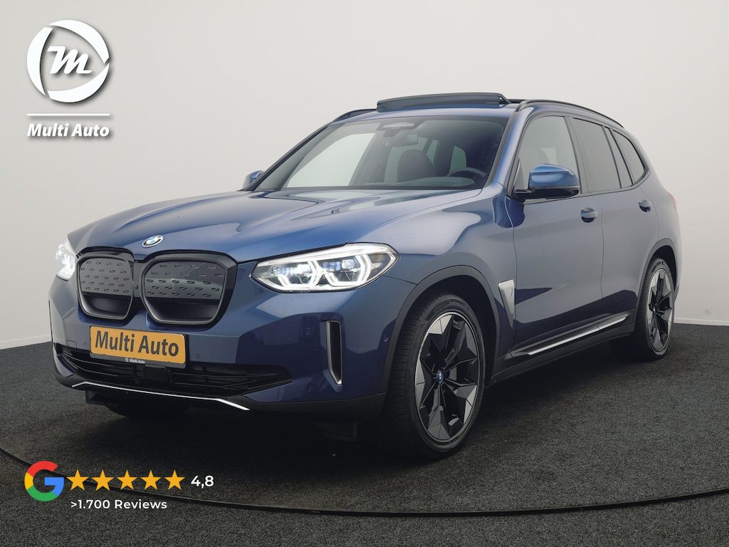 BMW iX3 High Executive 80 kWh 286pk Dealer O.H | Panodak | Head Up | Adaptive Cruise | 360 Camera | Harman / Kardon | Lederen Sportstoelen Memory & Verwarmd | Keyless | Apple Carplay | Blis | Sfeerverlichting | DAB | Navigatie | 20"L.M |