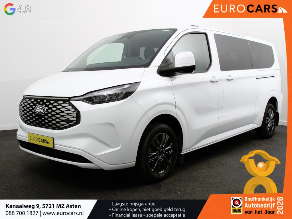 Ford E-Transit Custom 340 L2H1 Limited 65 kWh 8 persoons Automaat Cruise Control Airco Lichtmetalen Velgen