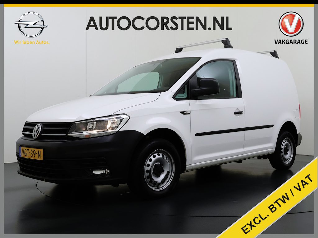 Volkswagen Caddy 2.0TDI Trekhaak Navi Euro 6 Airco Apple Carplay/Android Auto Cruise Control Bluetooth L1H1 BMT Trendline Betonplex Vloer Laden Schuifdeur Wandbetimmering 1.400KG Trekgewicht 1e Eigenaar