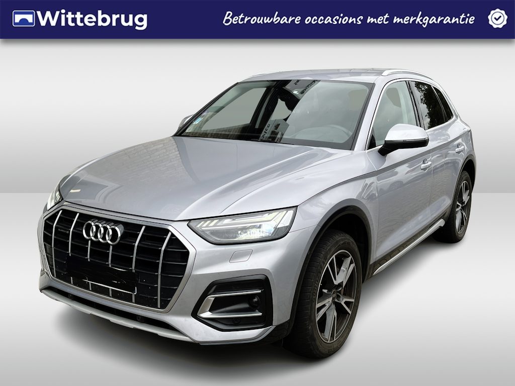 Audi Q5 50 TFSI e Advanced edition / AUTOMAAT/ LEER/ NAVI/ SMARTPHONE INTERFACE/ MEMORY SEAT/ STOELVERWARM/ CRUISE/ CAMERA