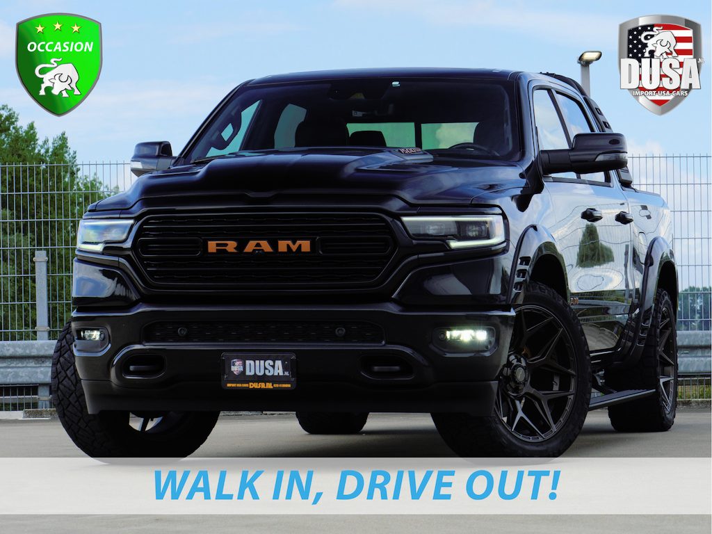 Ram 1500 Limited | 5.7 V8 | 4x4 | Crew Cab | Guerrilla Exhaust | RAMBAR | 22 inch 4play | Accent kleur | Full option Nieuw binnen!