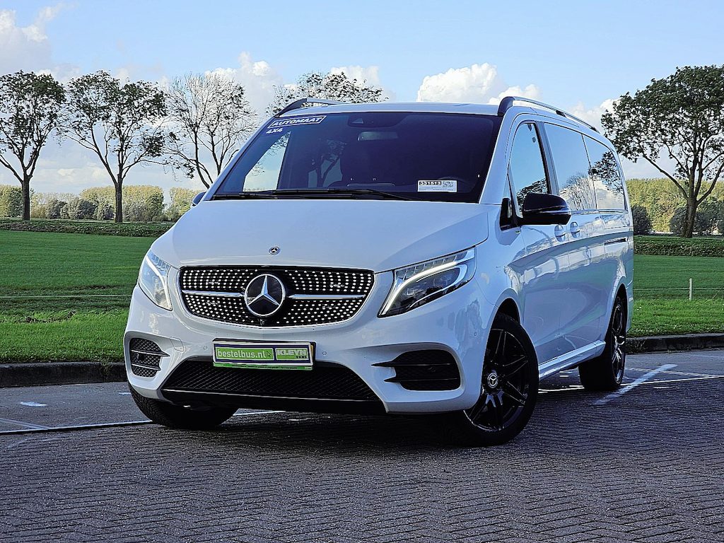 Mercedes-Benz V-klasse 300 CDI L3 XL Dubbele Cabine 4Mmatic AMG Night-Pakket Burmester Elektrische Zijdeuren Trekhaak Leer 236PK!