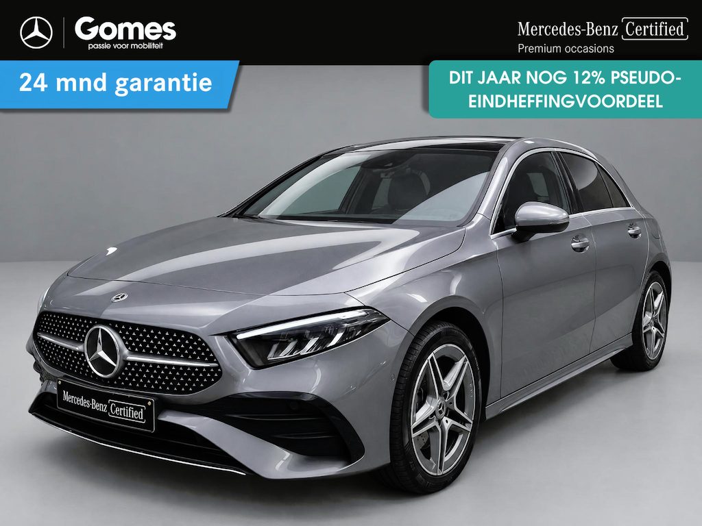 Mercedes-Benz A-klasse 250 e AMG | Panoramadak | Dodehoekassistent | Privacy Glas Achter | Sfeerverlichting | Stoelverwarming | Parkeersensoren |
