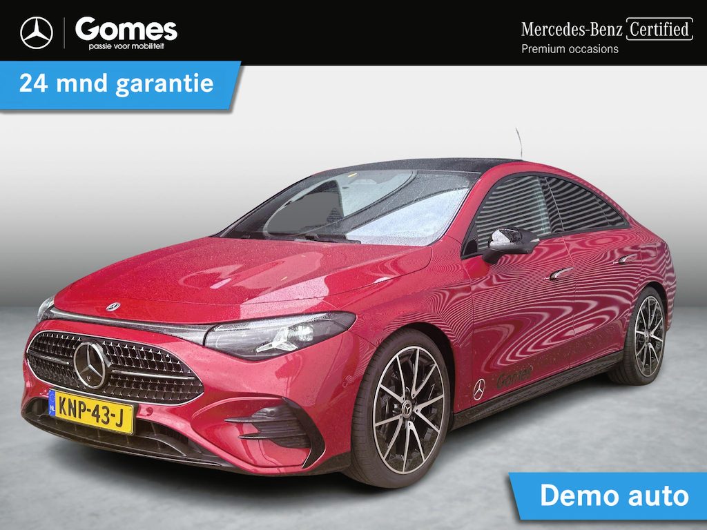 Mercedes-Benz CLA 180 Business Solution AMG | Night Pakket | Panoramadak | Trekhaak | DISTRONIC Afstandsassistent | Dodehoekassistent | Verkeersbordenassistent | MULTIBEAM LED Koplampen | Elektrisch Verstelbare Stoelen + Memory | Stoelverwarming | Sfeerverlichting | THERMOTRONIC Klimaatregeling | Sierdelen Geborsteld Aluminium Lightlines | Apple CarPlay | Android Auto | Achteruitrijcamera | Parkeersensoren