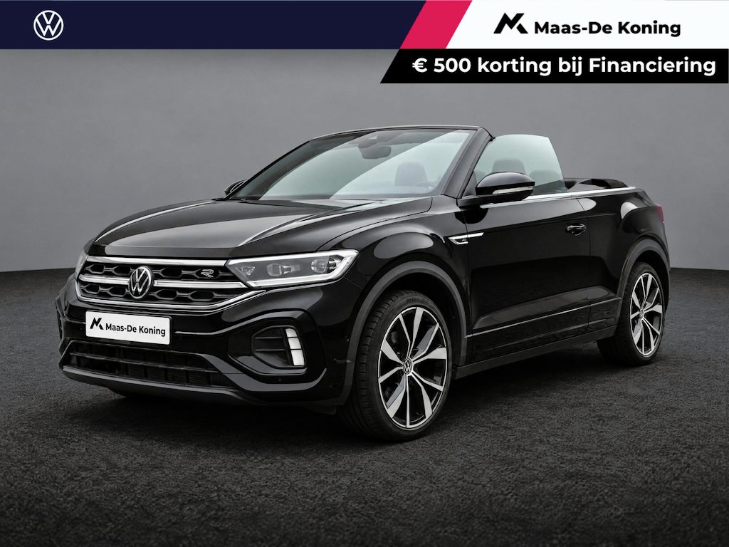 Volkswagen T-Roc Cabrio 1.5 TSI 150pk DSG R-Line · Camera · Apple/Android Car Play · Navigatie · Stoel-& Stuurverwarming · Dodehoek Detectie · 19'' Inch ·