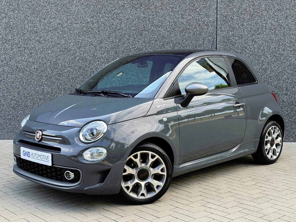 Fiat 500 1.0 Hybrid Sport | Pano | Cruise control | Carplay | Parkeer sensor | Climate control | NAVI | DAB | Zwarte hemel |