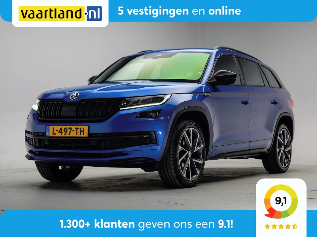 Skoda Kodiaq 1.5 TSI Sportline Business Aut. [ Leder/Alcantara Trekhaak Canton Stoelverwarming ]