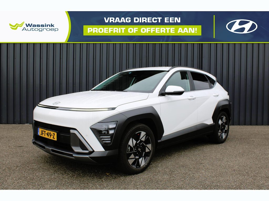 Hyundai Kona 1.6 Hybride 141pk Automaat Comfort | Climate control | Navigatie | Trekhaak (1300kg) | 18" Lm velgen | Apple/Android | Camera