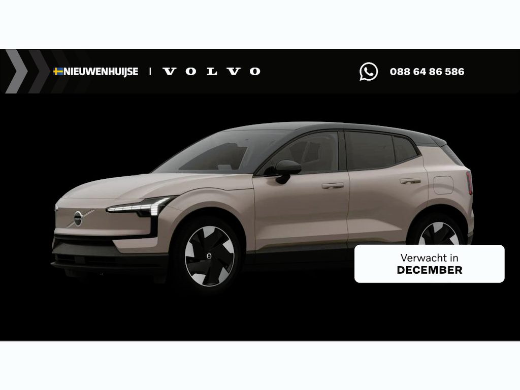 Volvo EX30 P5 Long Range Plus Europa 69 kWh | Harman Kardon Audio | BLIS | Stoel-/Stuurverwarming | 19" | Elektrisch Verstelbare Voorstoelen | Adaptieve Cruise Control | Keyless |