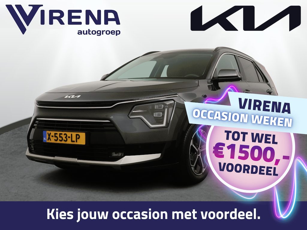 Kia Niro Hybrid 1.6 GDi DynamicPlusLine Adaptive Cruise - Stoel/Stuurverwarming - Schuif/Kanteldak - Navigatie - Apple Carplay/Android Auto - Fabrieksgarantie tot 12-2030