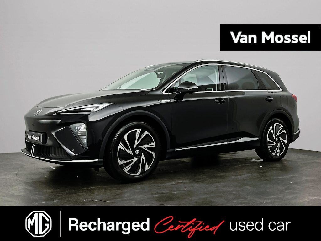 MG MGS6 EV Luxury 2WD 77 kWh | 1e EIG. | WLTP 530 KM | Afneembare Trekhaak | Panorama dak | ACC | ECC | 360° Cam | 20"LMV | Stoel + Stuur +   Achterbank verwarmd | Head-up display | BTW Auto |