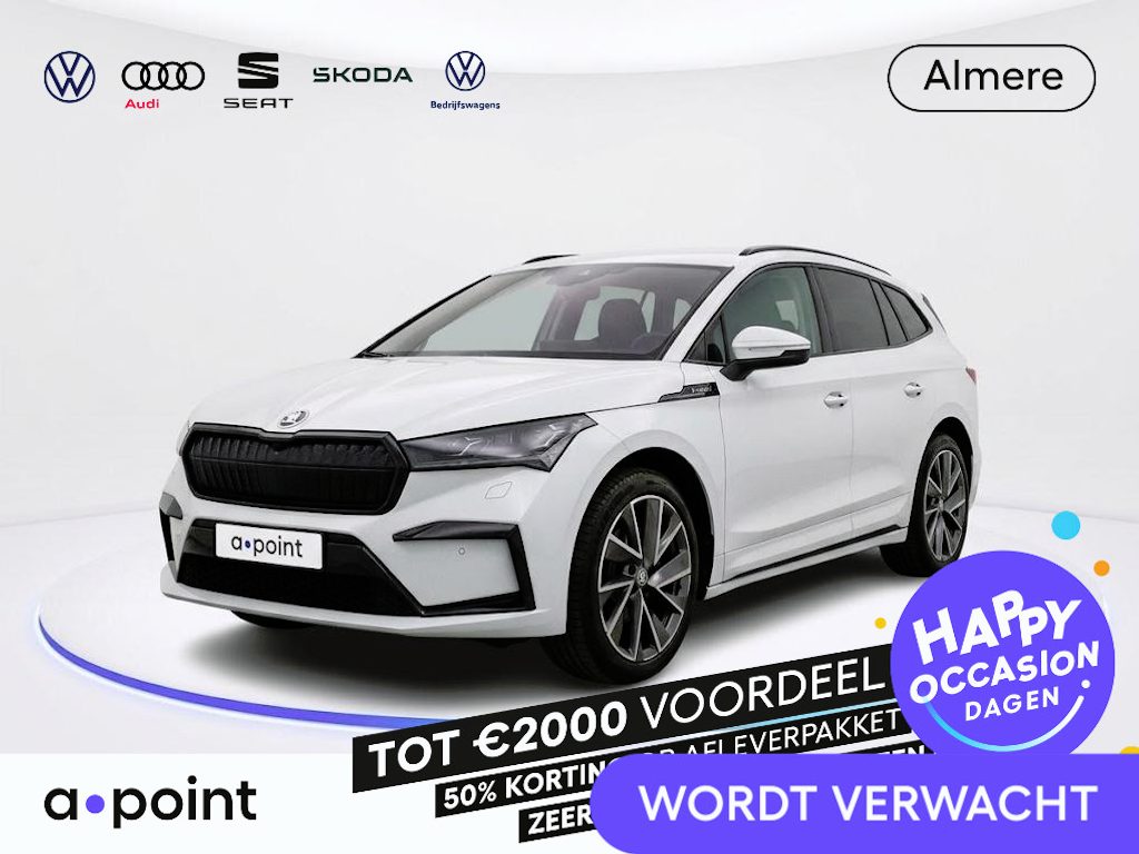 Skoda Enyaq iV 60 Sportline 180pk | Navigatiesysteem | voorstoelen verwarmd | Apple Carplay/Android Auto | Cruise control adaptief | Dodehoek detectie | Lichtmetalen velgen 20" | Matrix LED koplampen |