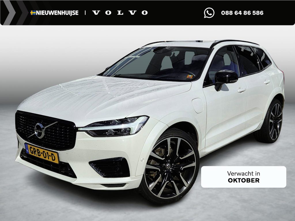 Volvo XC60 2.0 T6 Plug-in Hybrid AWD R-Design | Panoramadak | Harman Kardon Audio | Head-up Display | Lichtmetalen Velgen 22 inch | 360 Graden Camera | Keyless Entry | Elektrische Achterklep | Stoelverwarming voor en achter | Cruise Control Adaptief | BLIS | Navigatie | Apple Carplay | Android Auto