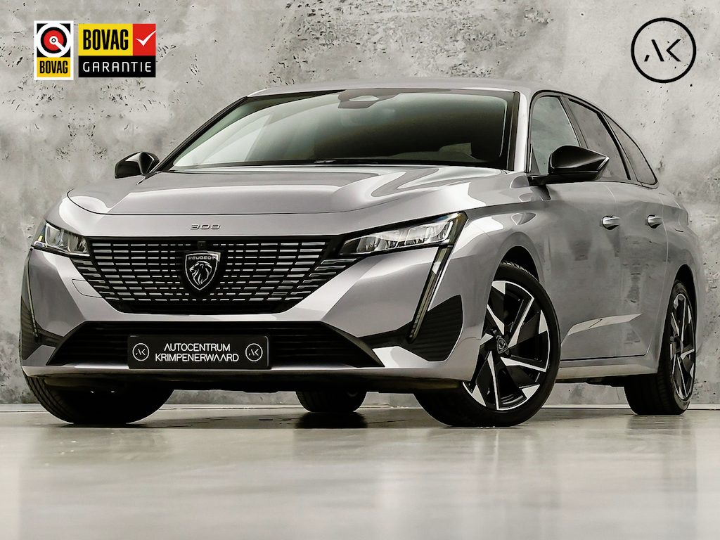 Peugeot 308 SW 1.6 Plug-in Hybrid 180 Allure 180Pk Automaat (APPLE CARPLAY, GROOT NAVI, 360 CAMERA, LEDER, SPORTSTOELEN, GETINT GLAS, ADAPTIVE CRUISE, KEYLESS, NIEUWSTAAT)
