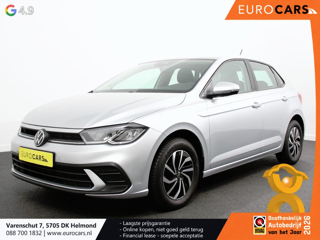 Volkswagen Polo 1.0 TSI Automaat Life Navigatie Apple Carplay/Android Auto Climate Control Digitale Cockpit Stoelverwarming Parkeer sensoren Adaptive Cruise Control Lichtmetalen Velgen