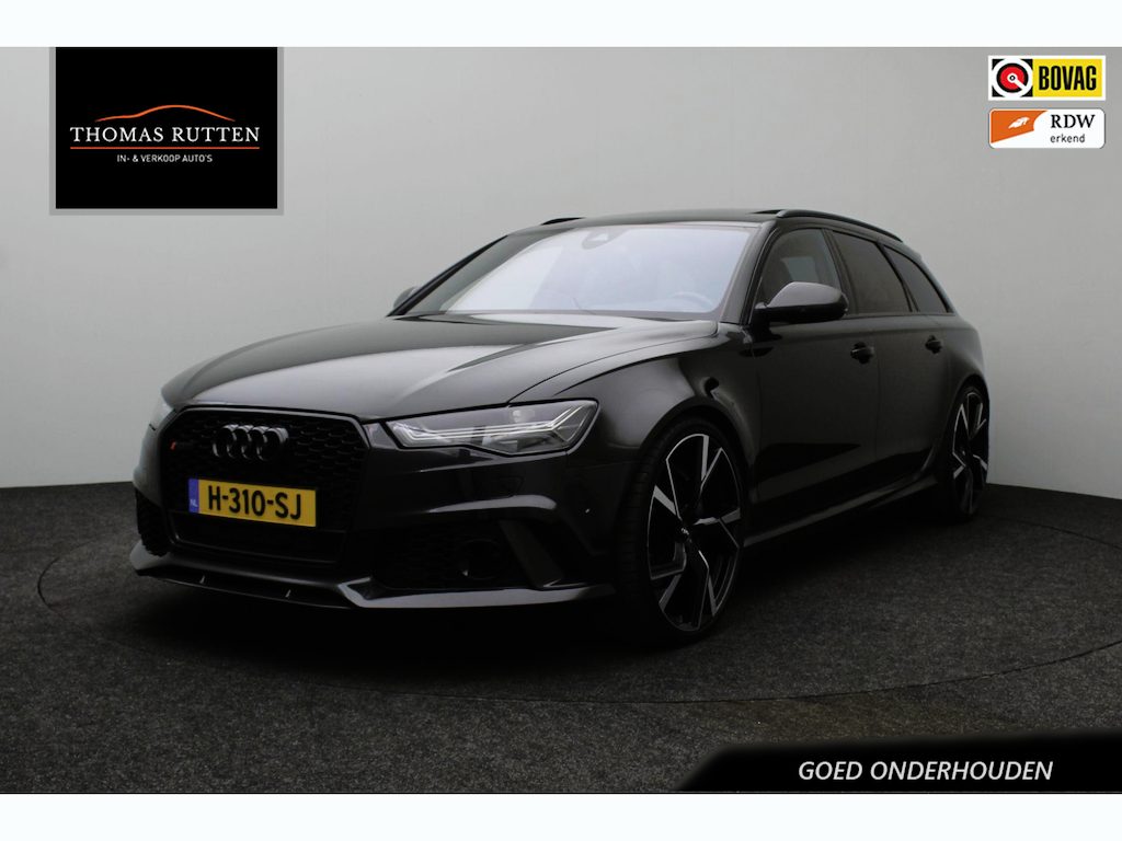 Audi RS6 A6 Avant 4.0 TFSI quattro performance Pro Line Plus 2016 Keramisch | Carbon | Panoramadak | Bose | Head-up | Camera | 22 inch | Adaptive cruise | Stoelverwarming | Mermory | RS6