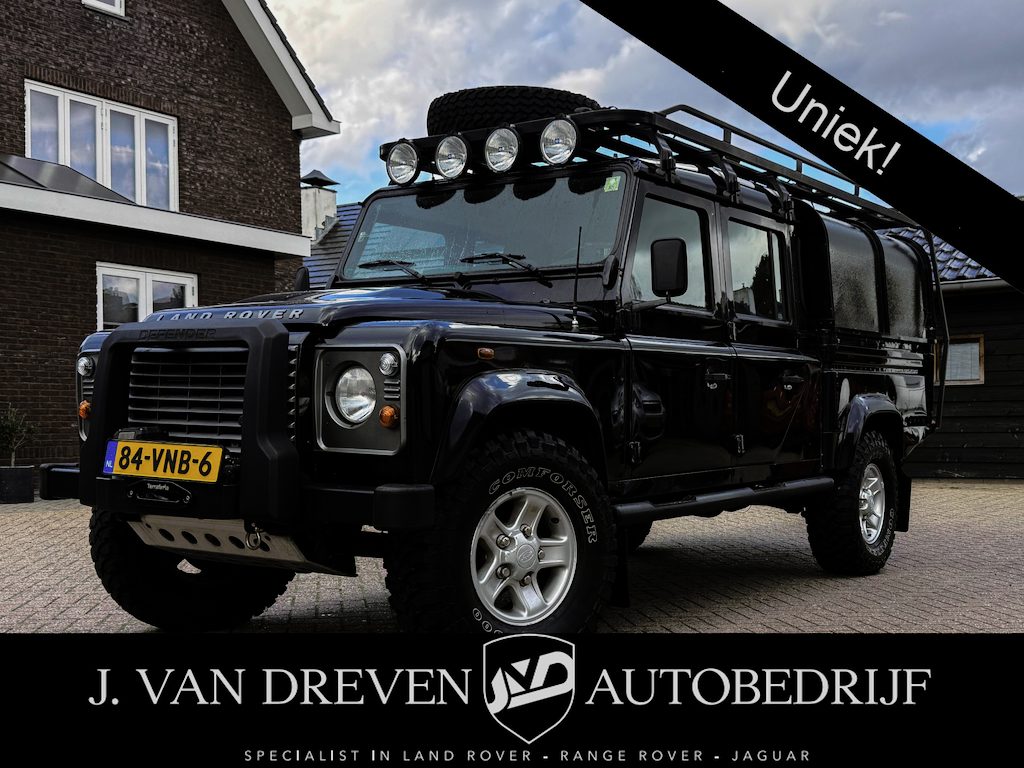 Land Rover Defender 2.4 TD 130" S Crew Cab - Foto's Volgen nog! MARGE, Nieuwe Motor, Airco, Stoelverw. Trekh. Imperiaal!