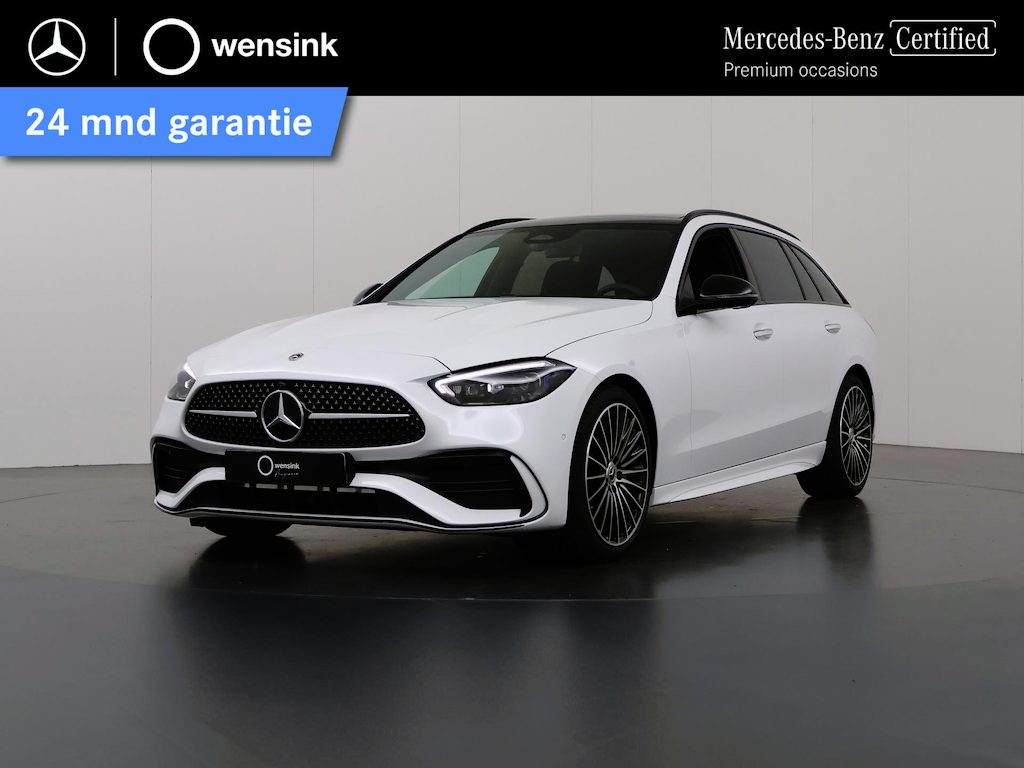 Mercedes-Benz C-klasse 180 Star Edition AMG Line | Panoramadak | Digital Light | Stoelventilatie | Keyless Entry | Night | 19" multispaaks velgen |