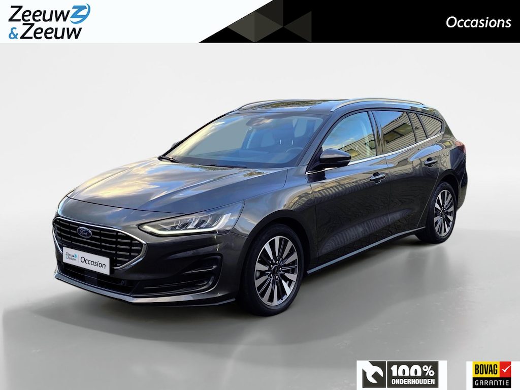 Ford Focus Wagon 1.0 EcoBoost Hybrid Titanium X | Dealeronderhouden | Stoel- stuur en voorruitverwarming | Navigatie